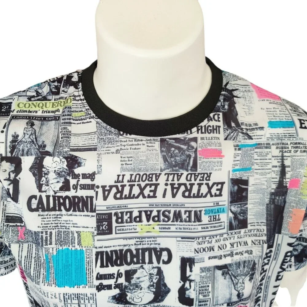 Fresh Prints of Bel Air T-Shirt Mens L All Over Print 90s Style Graphics NWT - Picture 5 of 11